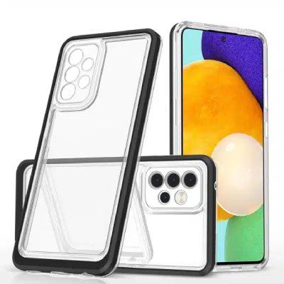 ΘΗΚΗ ΚΙΝΗΤΟΥ ΔΙΑΦΑΝΗ ΜΕ ΠΛΑΙΣΙΟ ΜΑΥΡΟ ΓΙΑ SAMSUNG A13 5G / A04s