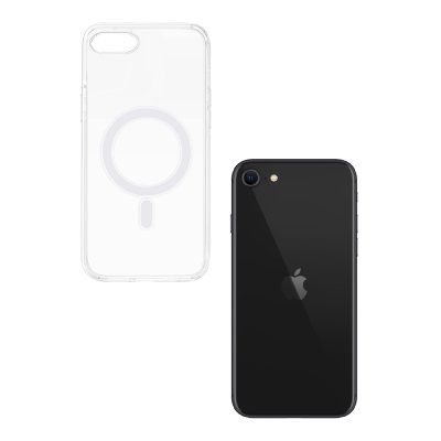 ΘΗΚΗ ΚΙΝΗΤΟΥ MAGNETIC ΔΙΑΦΑΝΗ ΓΙΑ iPHONE 7 / iPHONE 8