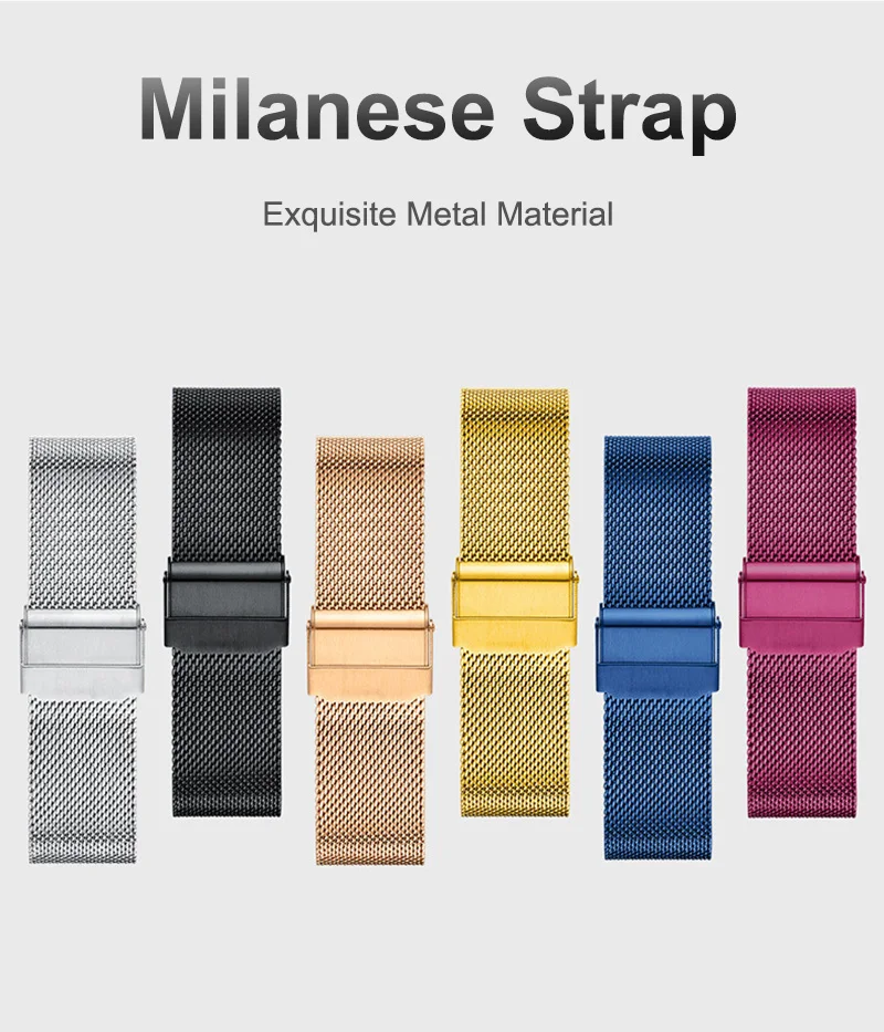 ΛΟΥΡΑΚΙ MILANESE 20mm ΓΙΑ SMART WATCH AMAZFIT GTS 2/3/4 MINI ΜΑΥΡΟ