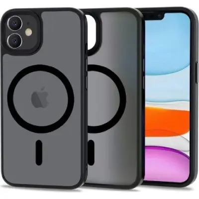 ΘΗΚΗ ΚΙΝΗΤΟΥ ΣΧΕΔΙΟ MAGNETIC ΜΕ ΠΛΑΙΣΙΟ ΜΑΥΡΗ ΓΙΑ IPHONE 11