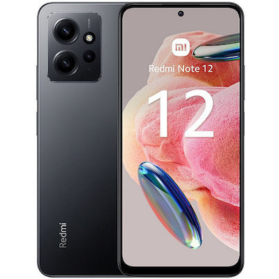 ΚΙΝΗΤΟ XIAOMI REDMI NOTE 12 4G 4GB/64GB  ONYX GRAY (REFURBISHED)