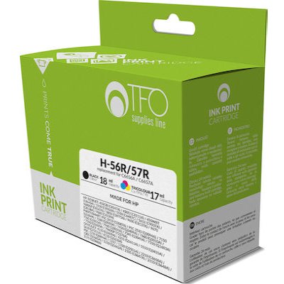 ΣΥΜΒΑΤΟ ΜΕΛΑΝΙ TFO ΓΙΑ HP 56R BLACK 18ml /57R TRICOLOR 17ml   ΠΑΚΕΤΟ