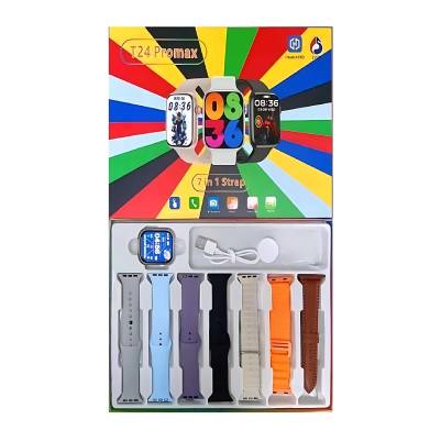 SMART WATCH T24 PROMAX 7in1 STRAP SILVER