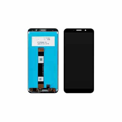 ΟΘΟΝΗ LCD ΜΕ ΜΗΧΑΝΙΣΜΟ ΑΦΗΣ ΓΙΑ HUAWEI Y5p 2020 BLACK