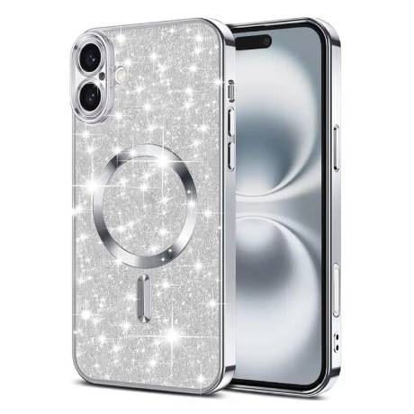 ΘΗΚΗ ΚΙΝΗΤΟΥ MAGNETIC ΜΕ ΣΤΡΑΣ ΑΣΙΜΙ ΠΛΑΙΣΙΟ ΓΙΑ IPHONE 16 PLUS
