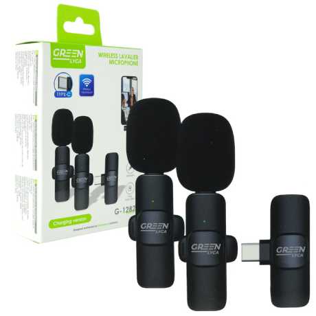 ΜΙΚΡΟΦΩΝΟ GREEN LYCA G-1282 WIRELESS LAVALIER MICROPHONE FOR TYPE-C
