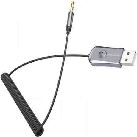 BLUETOOTH AUDIO RECEIVER ΑΥΤΟΚΙΝΗΤΟΥ BOROFONE BC44 1.20 SPIRAL (AUX ΣΕ USB)