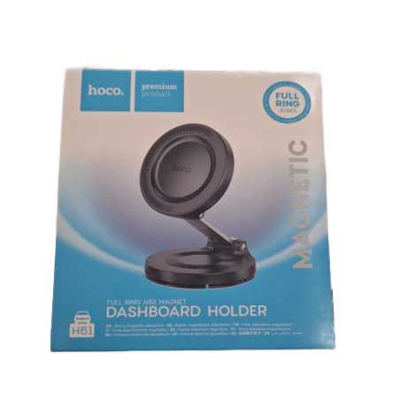 ΒΑΣΗ ΚΙΝΗΤΟΥ ΓΙΑ  ΑΥΤ/ΤΟ DASHBOARD MAGNETIC HOCO H61 FULL RING SERIES BLACK