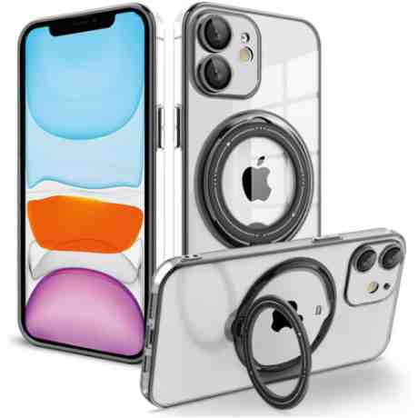 ΘΗΚΗ ΚΙΝΗΤΟΥ ORSO MAGSAFE ΗΜΙΔΙΑΦΑΝΗ ΜΑΥΡΗ ΓΙΑ iPHONE 11