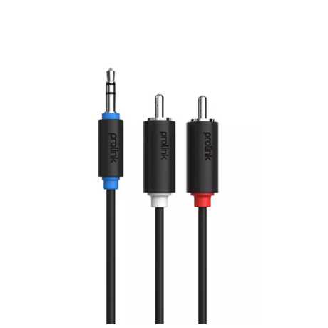 ΚΑΛΩΔΙΟ ΗΧΟΥ JACK 3.5 (M) ΣΕ 2XRCA (M) PROLINK 1.50m