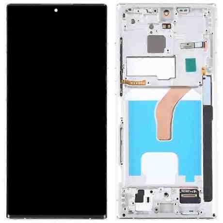 LCD ORIGINAL SAMSUNG S22 ULTRA 5G S908 GH82-27488C WHITE