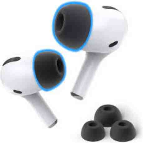 ΚΑΛΥΜΜΑΤΑ ΣΙΛΙΚΟΝΗΣ / EARTIPS ΓΙΑ AIRPODS ΜΑΥΡΑ OEM (χ2τεμ)