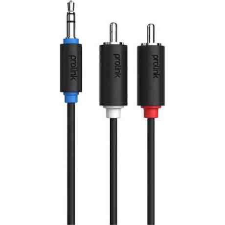 ΚΑΛΩΔΙΟ ΗΧΟΥ JACK 3.5 (M) ΣΕ 2XRCA (M) PROLINK 5m
