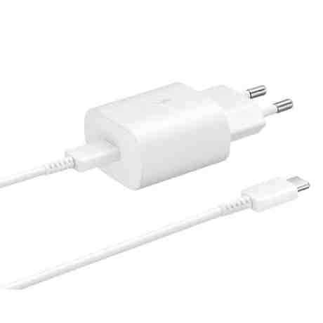 SAMSUNG ΦΟΡΤΙΣΤΗΣ 25W ΜΕ ΘΥΡΑ USB-C ΚΑΙ ΚΑΛΩΔΙΟ TYPE-C OR EP-T2510XWEGEU WHITE
