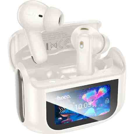 ΑΚΟΥΣΤΙΚΑ ΑΣΥΡΜΑΤΑ HOCO EQ21 ANC/ENC TOUCH SCREEN CLOUDY WHITE
