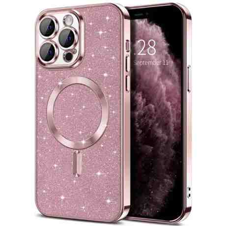 ΘΗΚΗ ΚΙΝΗΤΟΥ DIAMOND MAGSAFE ΡΟΖ ΓΙΑ IPHONE 15