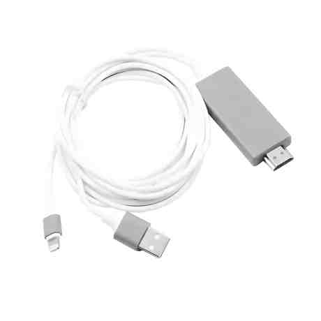 ΚΑΛΩΔΙΟ LIGHTNING ΣΕ HDMI WITH POWER SUPPLY GREEN LYCA G-1356 2M