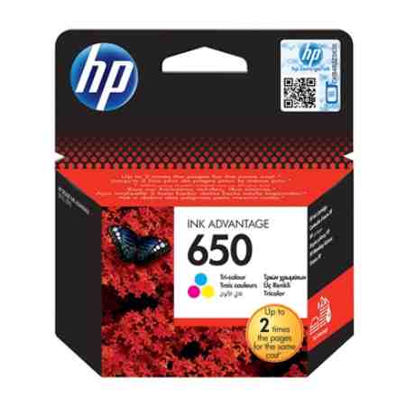 ΜΕΛΑΝΙ HP 650 COLOUR INK ADVANTAGE