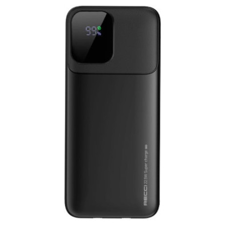 POWER BANK RECCI RPB-P68 2×22.5W PD20W 20000mAh BLACK