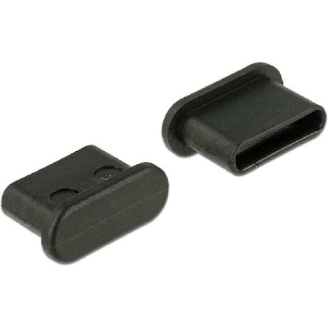 ΚΑΛΥΜΜΑ ΠΡΟΣΤΑΣΙΑΣ DELOCK ΓΙΑ ΘΥΡΑ TYPE-C ΜΑΥΡΟ (ανα τεμ)