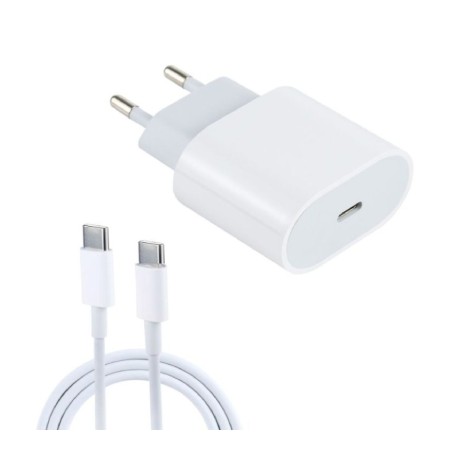 ΚΕΦΑΛΗ ΦΟΡΤΙΣΗΣ 20W 3A TYPE-C HOCO ΚΑΙ ΚΑΛΩΔΙΟ TYPE-C ΣΕ TYPE-C